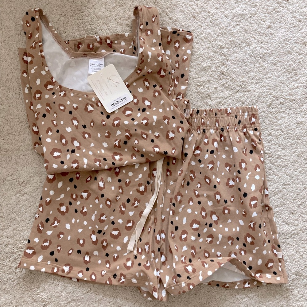 Jax and Lennon Leopard PJ Set